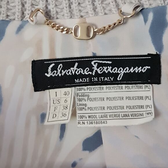 Salvatore Ferragamo Bomber Jacket Dusty Blue - Picture 7 of 13